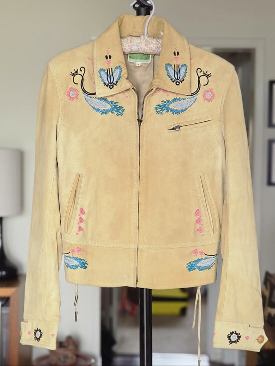 Levi's Jackets & Blazers - RARE Levi's Vintage Leather Embroidered Jacket Made In Italy